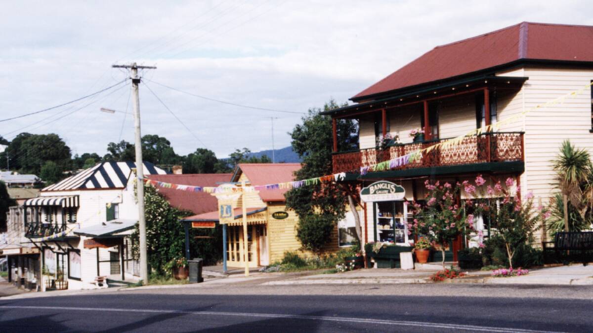 How the Cobargo main street used to look in a photo taken in 1999. File picture 