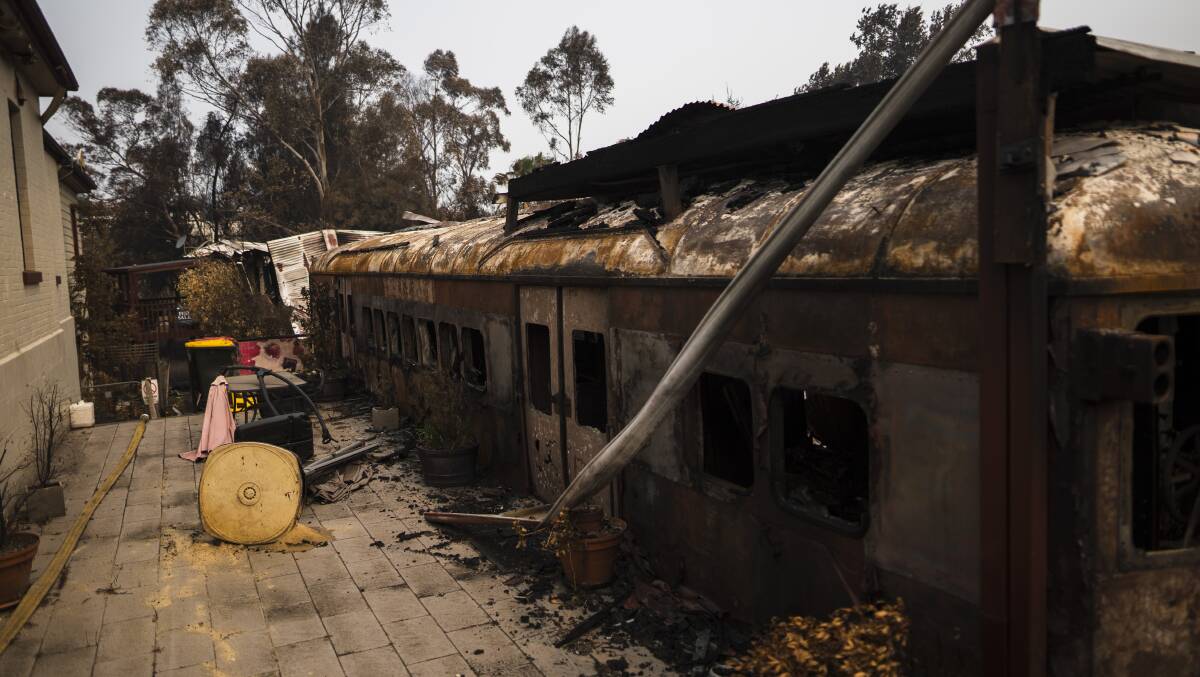 The aftermath of the fire in Cobargo. Picture by Dion Georgopoulos