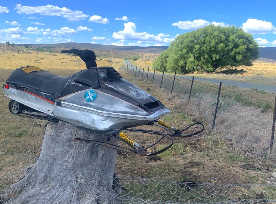The location of this skidoo 'stumped' most readers. Picture by Tim the Yowie Man