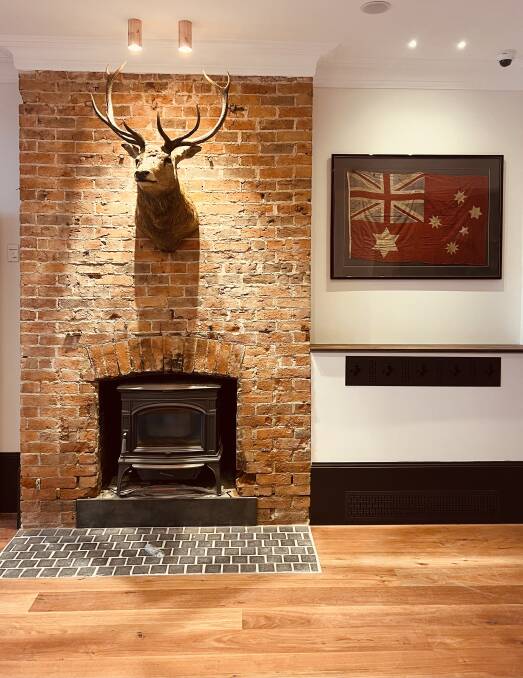 The restoration has kept the old brick fireplaces inside the Royal. Picture supplied