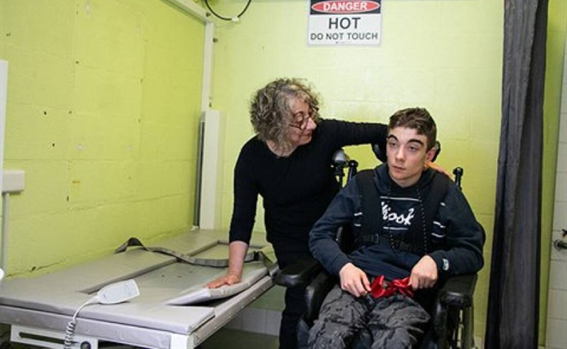 Di Grandjean, mother of 19 year old James who has high support needs, is looking forward to getting James back in the water now that Queanbeyan Aquatic Centre has an adult change table.