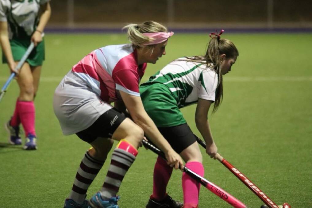 For possession: Queanbeyan United has enjoyed improved success for its men's, women's, and junior sides in 2018, following some tough seasons prior. Photo: Queanbeyan United Hockey Club. 