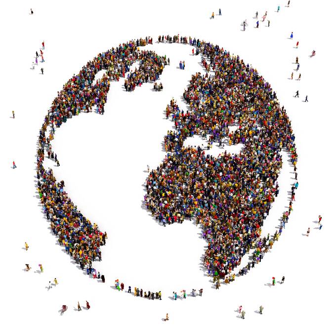 The UN predicts the global population will be tip over 10 billion by the end of the century. Picture: Shutterstock.