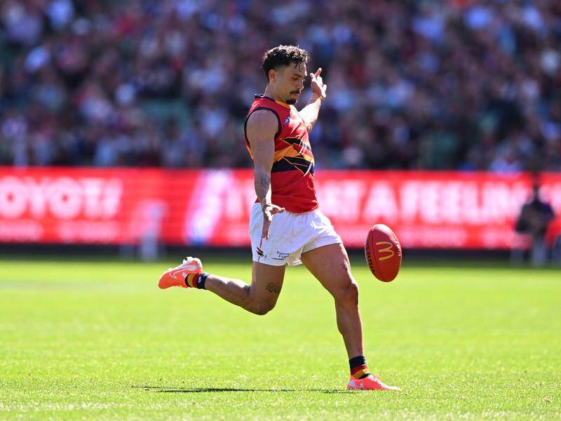 Electric Izak Rankine is in doubt for Adelaide's clash with Geelong. Photo: James Ross/AAP PHOTOS Electric Izak Rankine is in doubt for Adelaide's clash with Geelong. Photo: James Ross/AAP PHOTOS
