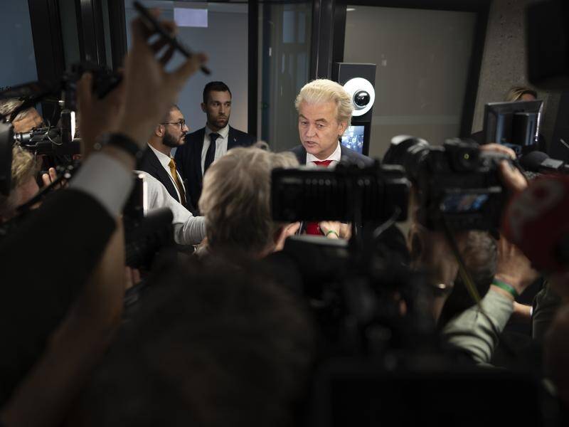 Geert Wilders says he wants talks with parties on how they might co-operate to form a government. (AP PHOTO)