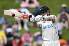 Kane Williamson posted a century for New Zealand against Bangladesh in the first Test. (AP PHOTO)