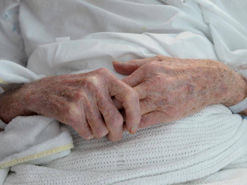 Aged care providers are struggling to cope with the winter COVID-19 wave and need more workers. (Dan Himbrechts/AAP PHOTOS)