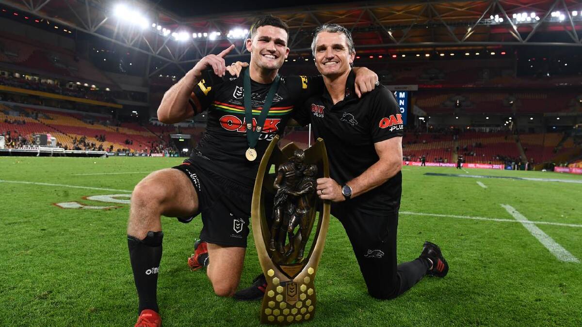 Nathan and Ivan Cleary are both off contract at the end of 2027. (Dave Hunt/AAP PHOTOS)