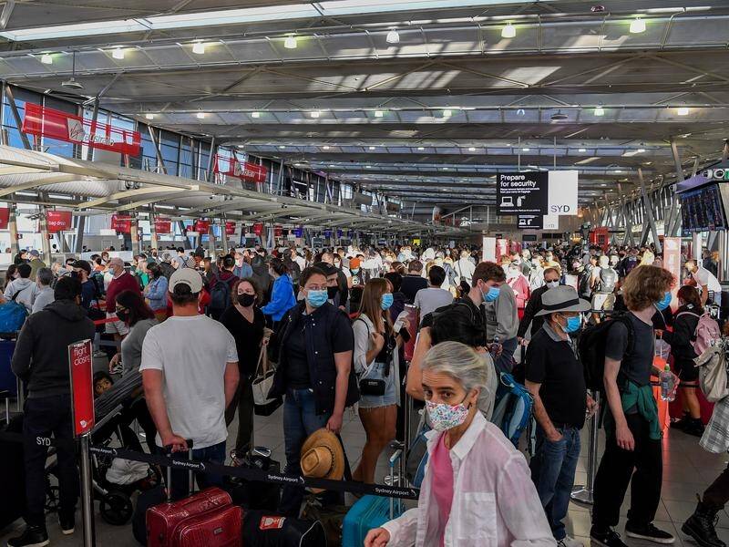 People flying off for an Easter break can expect long queues at major airports across the country.
