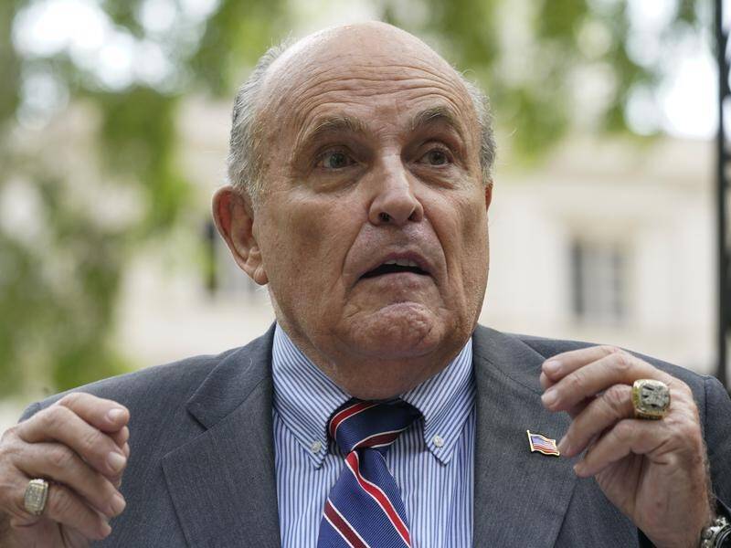 Donald Trump's former lawyer Rudy Giuliani is the target of an election fraud probe in Georgia. (AP PHOTO)