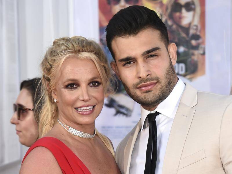 Britney Spears' preparations for her wedding to Sam Asghari were disrupted by her former husband. (AP PHOTO)