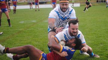 On top: The Queanbeyan Blues were all over the Goulburn Bulldogs in the early stages. Photos: Burney Wong. 